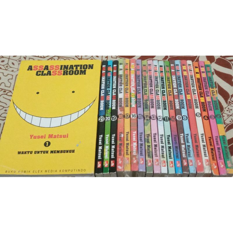 Komik Set Assassination Classroom Vol 1-21end (minus vol 6) by Yusei Matsui