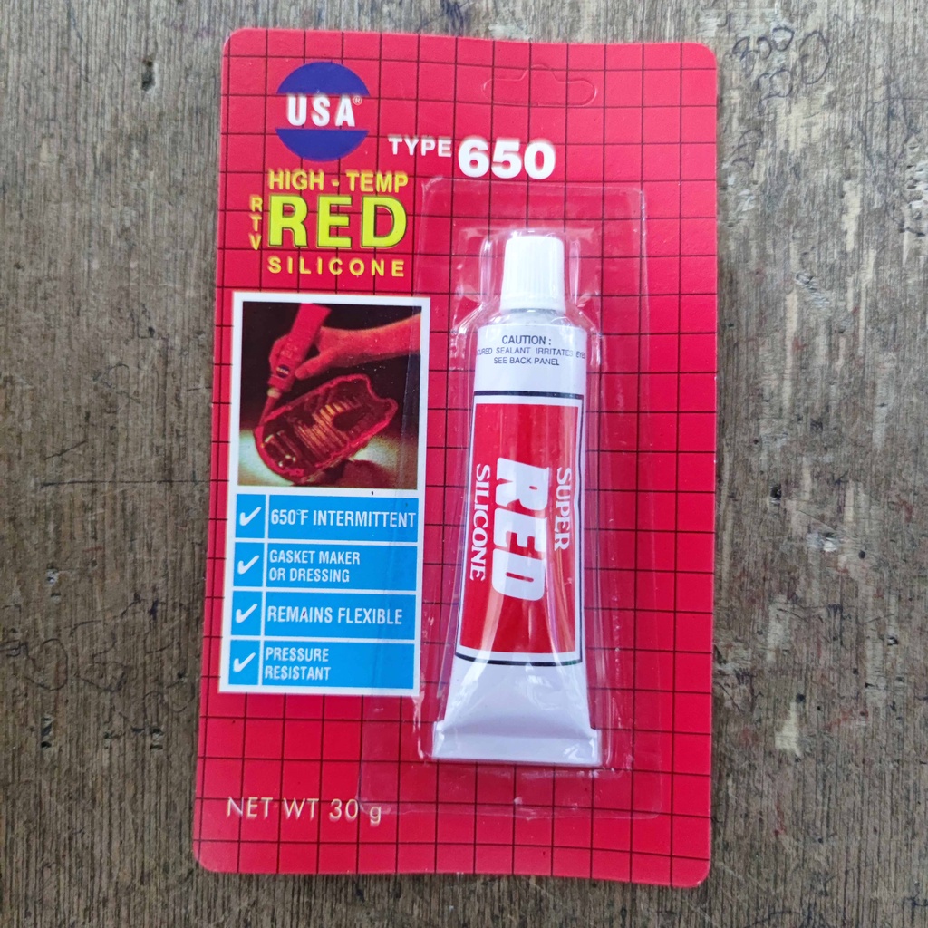 

Lem Red USA Silicone Kecil 30gr Tipe 650