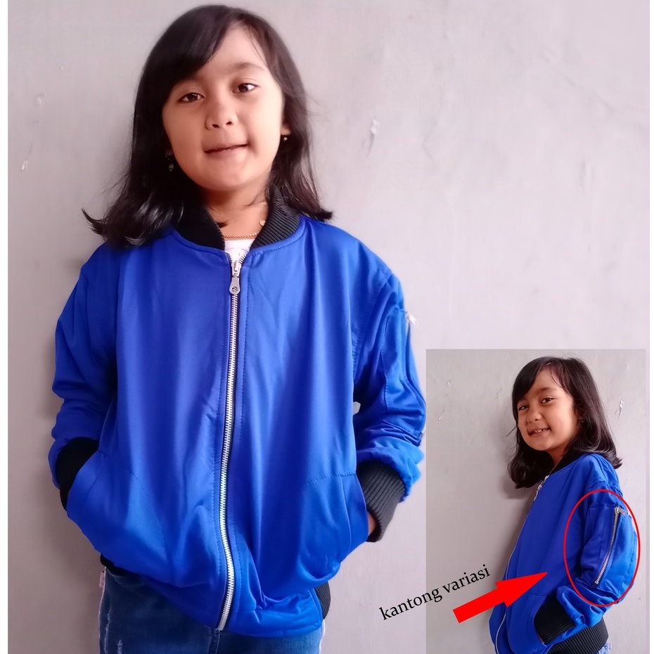 JAKET ANAK 2-12TAHUN LAKILAKI PEREMPUAN BOMBER ZIPPER LOTTO TERLARIS