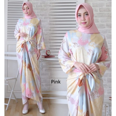 KAFTAN PARTY IKAT - Biru Muda