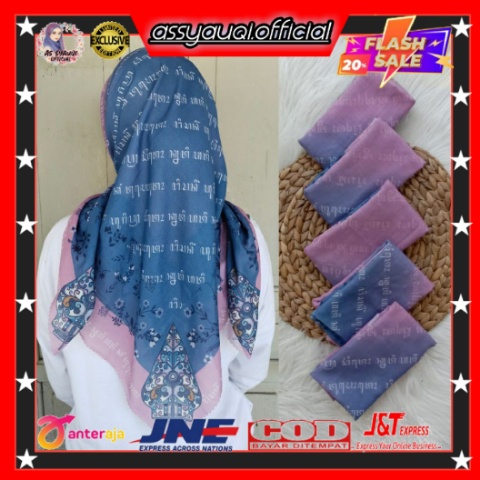 MOTIF KOREA/JILBAB MOTIF KOREA/HIJAB AKSARA/VOAL AKSARA/HIJAB AKSARA JAWA
