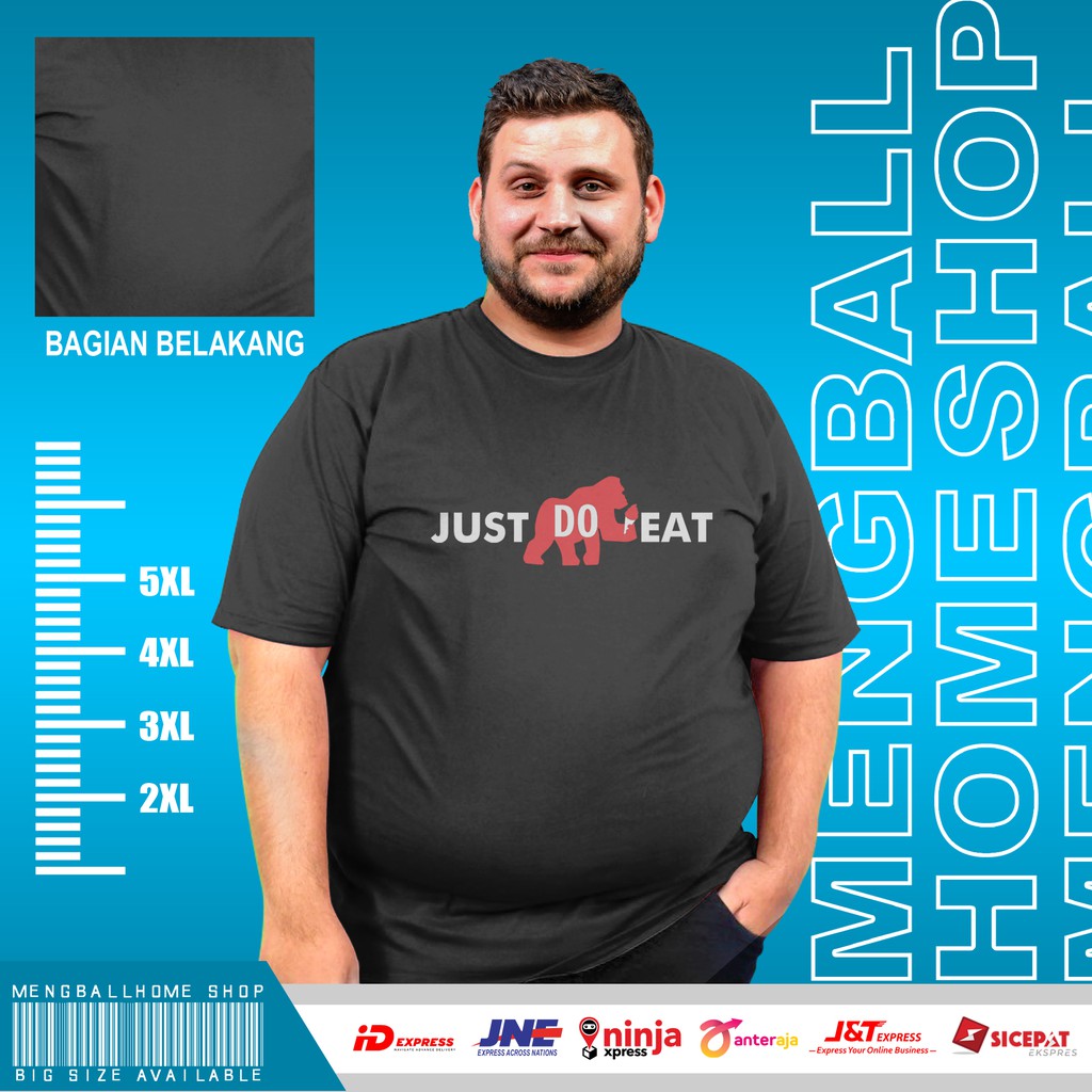 KAOS JUST DO EAT ICE CREAM LENGAN PENDEK COTTON COMBED PREMIUM