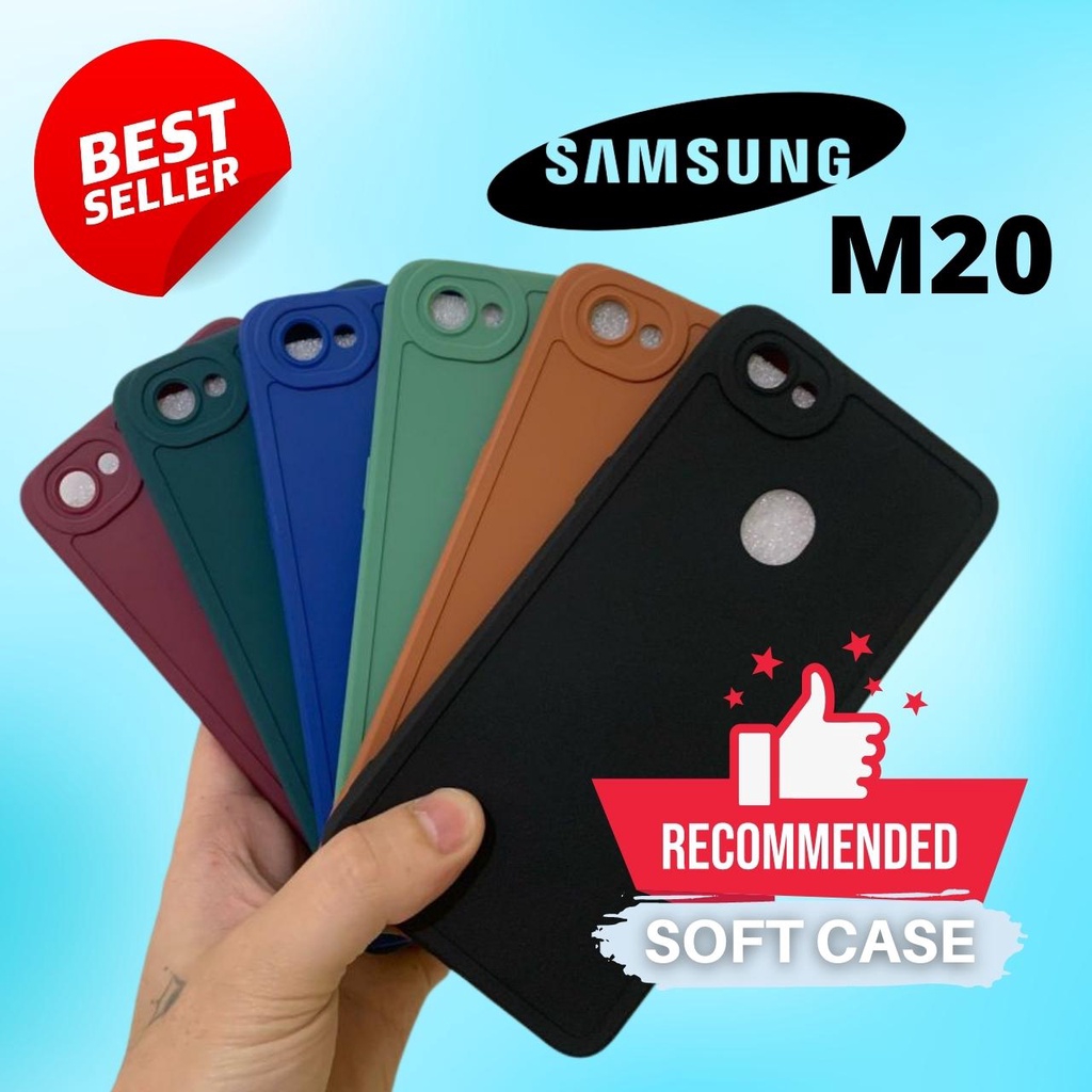 casing hp samsung m20 carbon case ipaky