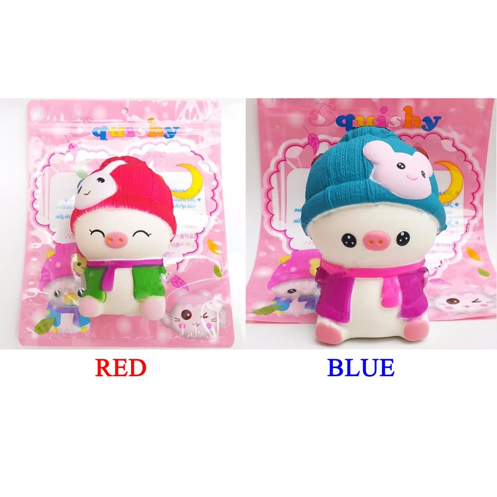 Soft And SlowRise Squishy Winter Piggy