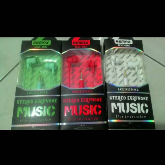 Earphone remax