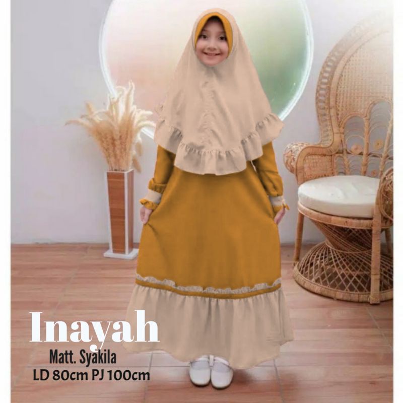 GR GAMIS ANAK INAYAH SR590  / SYARI ANAK TERBARU