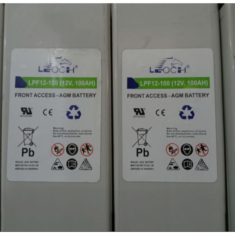 Battery VRLA PLTS MERK Leoch 100ah 12v