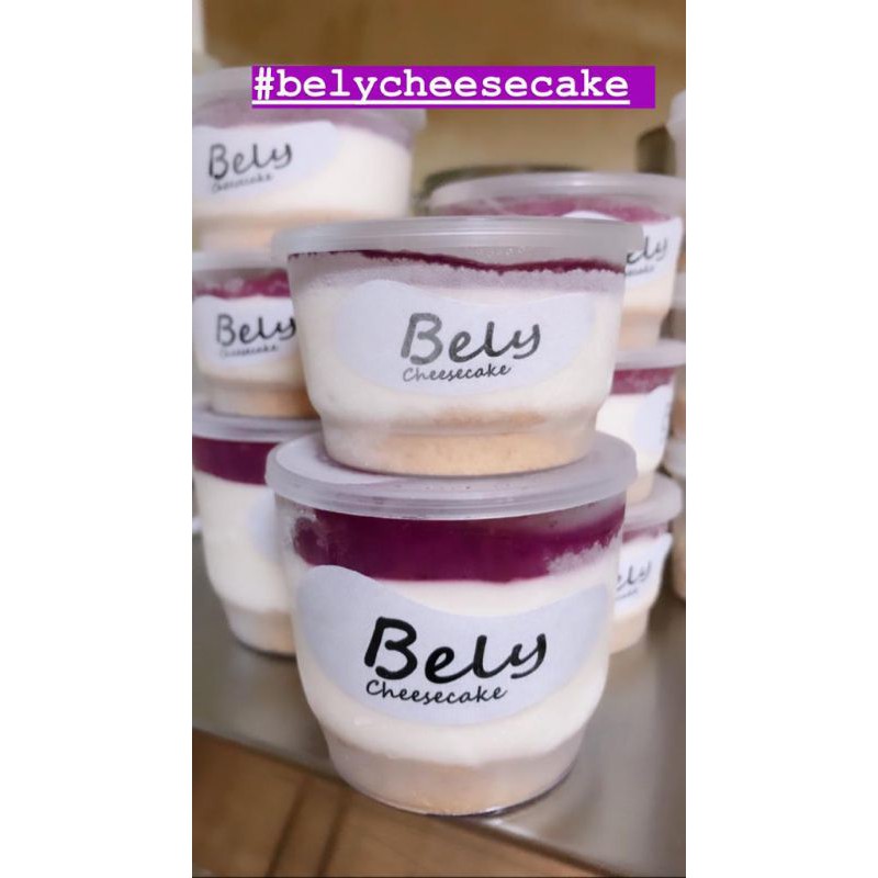 

Bely Cheesecake Strawberry/Blueberry/Mangga Cup 100l ml