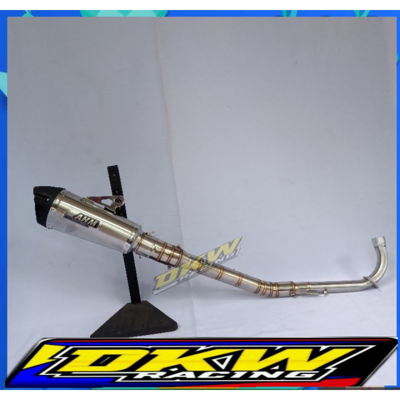 Knalpot Racing AHM Underbond Jupiter Vega Supra Blade Revo Smash Shogun Grand Legenda dll-Fulset