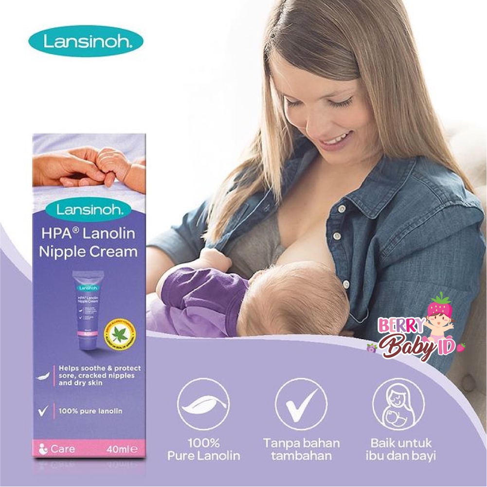 Lansinoh HPA Lanolin Nipple Cream Krim Ibu Menyusui Hypoallergenic Berry Mart