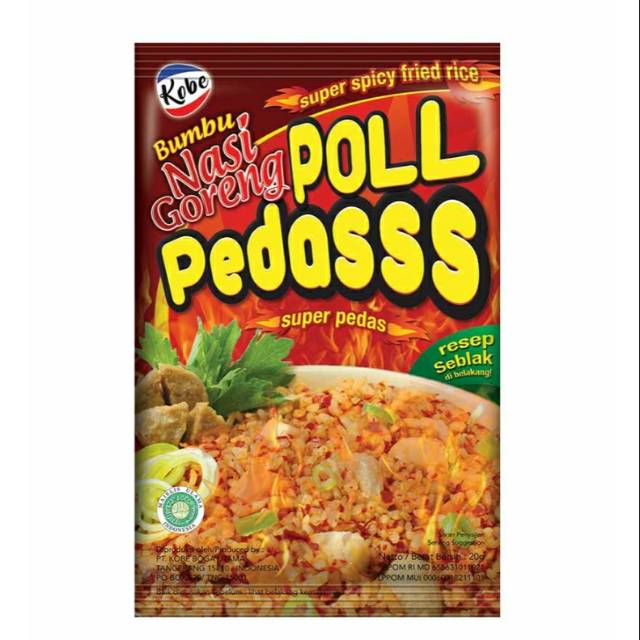 

Kobe Bumbu Nasi Goreng Super Pedas 20G
