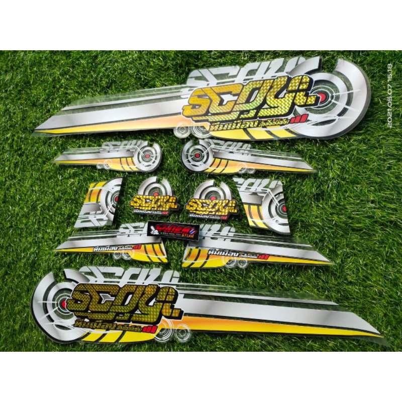 STRIPING TRANSPARAN SCOOPY NEW HOLOGRAM GOLD