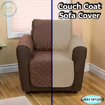 0406 Single Couch Cover Reversible Washable Cover Sofa