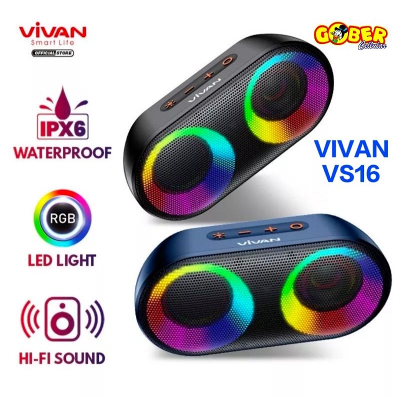 SPEAKER BLUETOOTH VIVAN VS16  TRUE WIRELESS STEREO SPEAKER