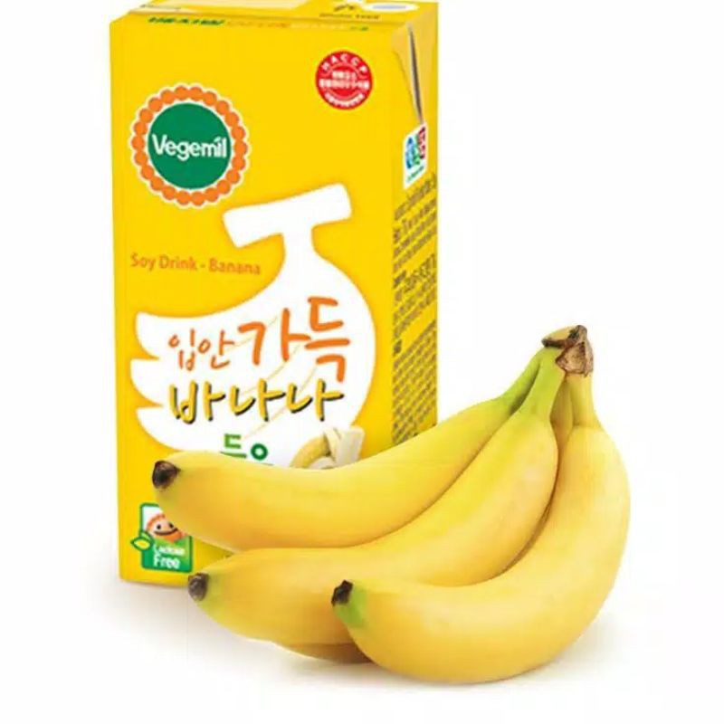 

Vegemil Soydrink Banana Milk 190gr / Korean Banana Milk