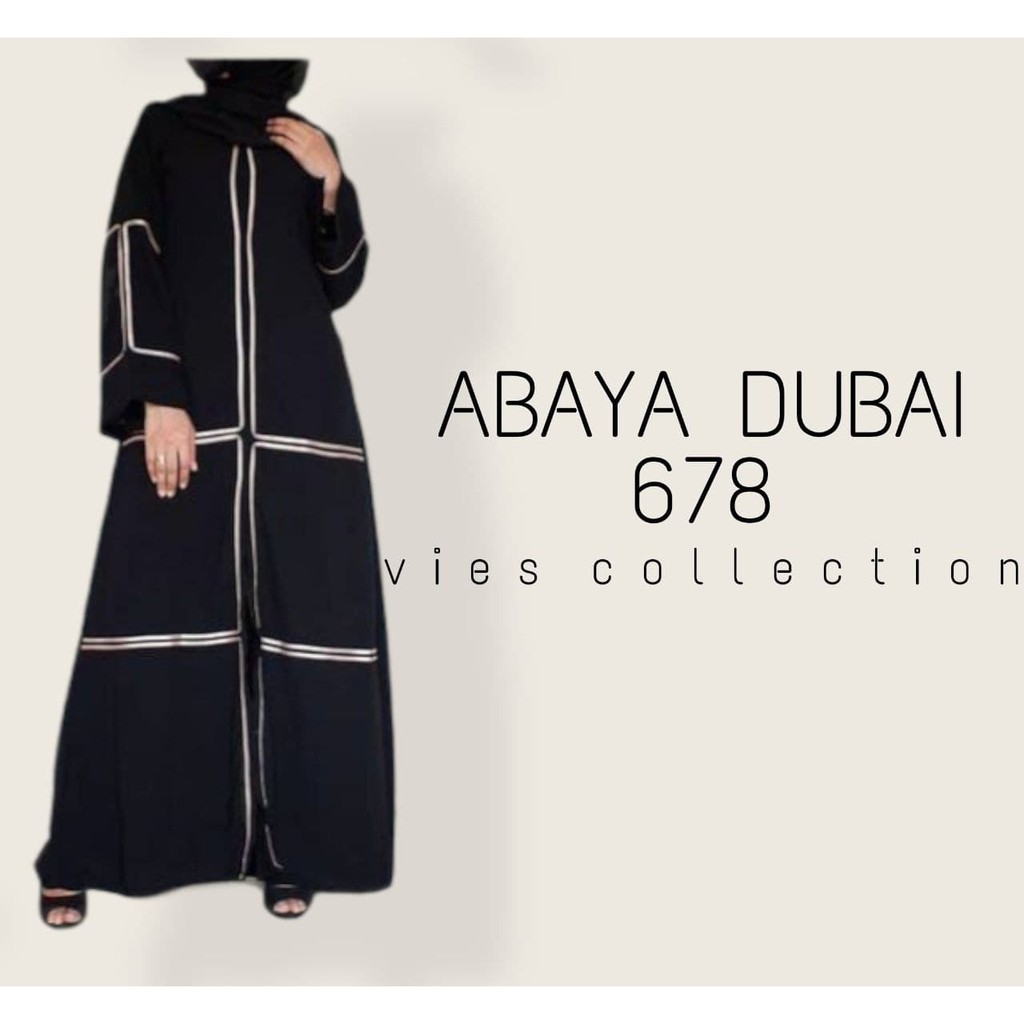 New Abaya Gamis Maxi Dress Arab Saudi LIST 678 Turki Umroh Dubai Turkey India Wanita Hitam
