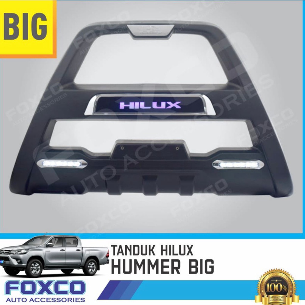 Tanduk Depan Bumper Fortuner Hilux Triton TRD Sportivo 2008 2022 Hummer Led