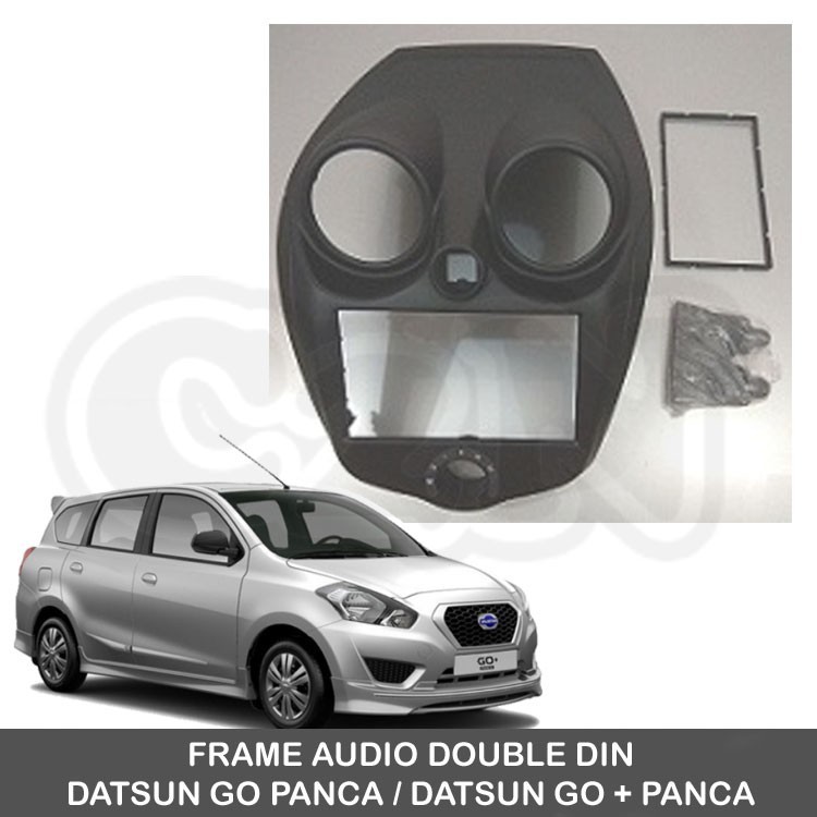 FRAME AUDIO DOUBLE DIN DATSUN GO - AUDIO & VIDEO MOBIL - AKSESORIS INTERIOR MOBIL
