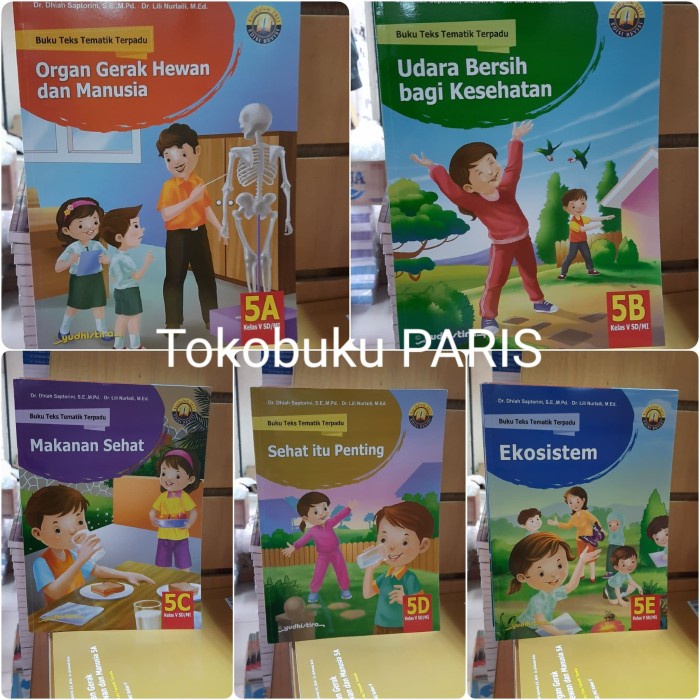 

❤BISA COD❤ Tematik terpadu sd kelas 5 semester 1 K13 yudhistira