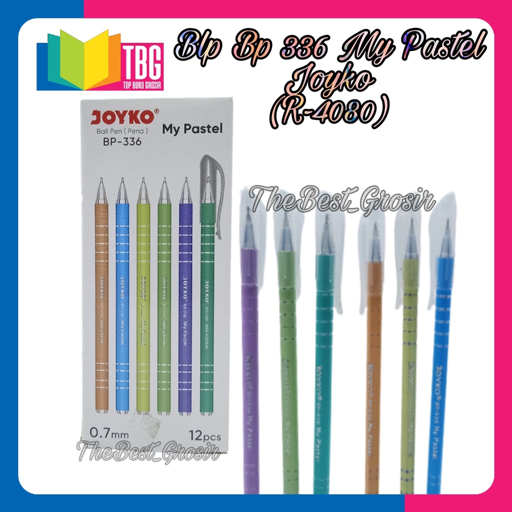 

1 PCS BALPOINT BP-336 MY PASTEL BLACK JOYKO / PULPEN 0.7 MM (R-4080)