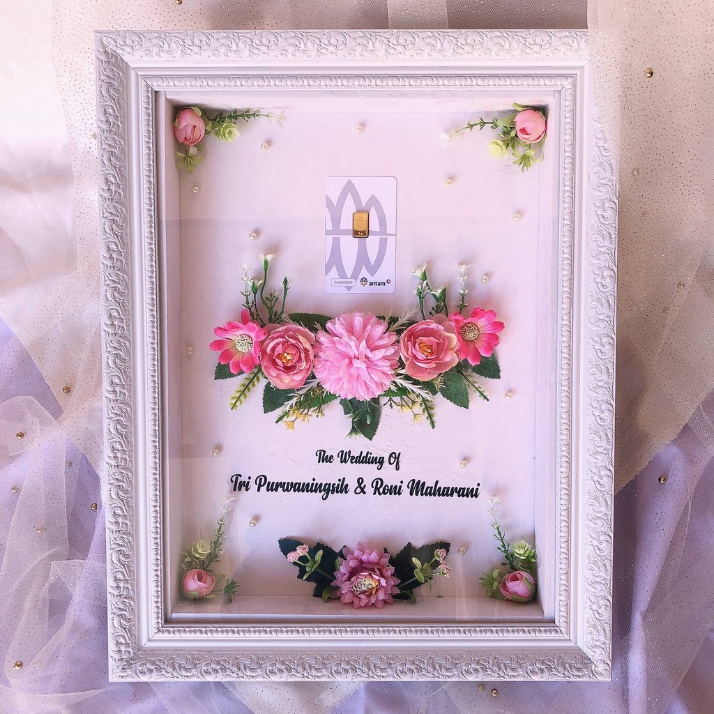 MAHAR SESERAHAN PERNIKAHAN LOGAM MULIA | PAKET MURAH PIGURA | FRAME PERNIKAHAN