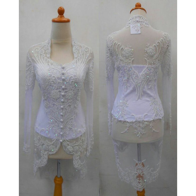 KEBAYA PAYET KEBAYA AKAD PUTIH KEBAYA MEWAH