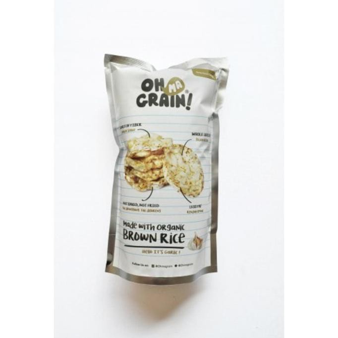 

ENAK Oh Ma Grain, Organic Brown Rice Cakes Garlic 45 gr TERLEZAT