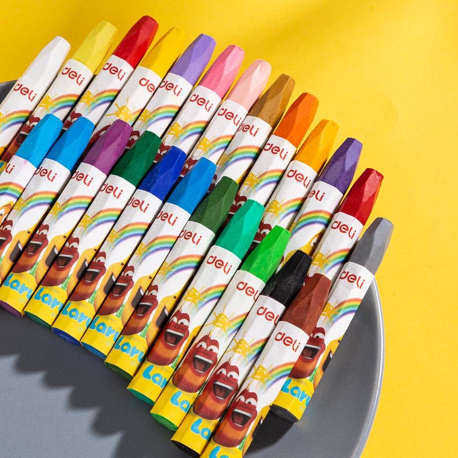 

パ Deli Larva Oil Pastel / Oil Pastel Hexagonal 12/24 Warna Cerah dan Tebal EC201