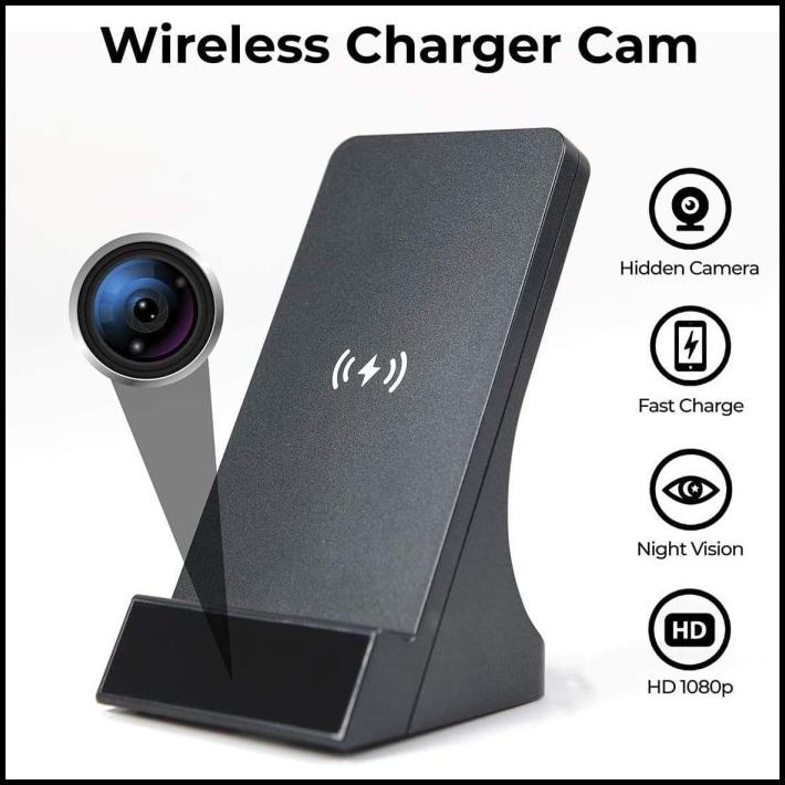 Wireless Charger Cam Hidden Spy Wifi Camera 1080P Hd