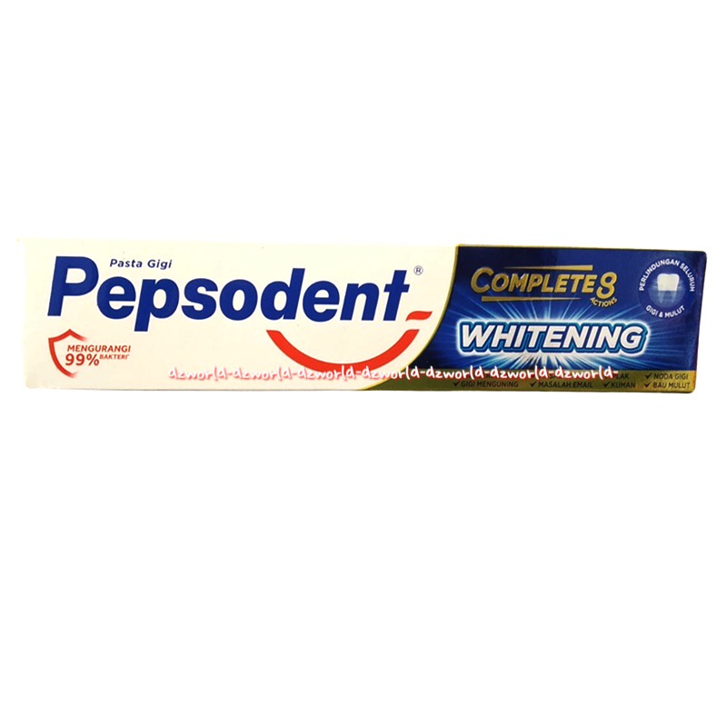 Pepsodent Whitening Complete 8 Pasta Gigi Pepsoden Pemutih Gigi Odol Pasta Gigi Untuk Gigi Putih Toothpaste Tooth Paste Complete8 Komplit