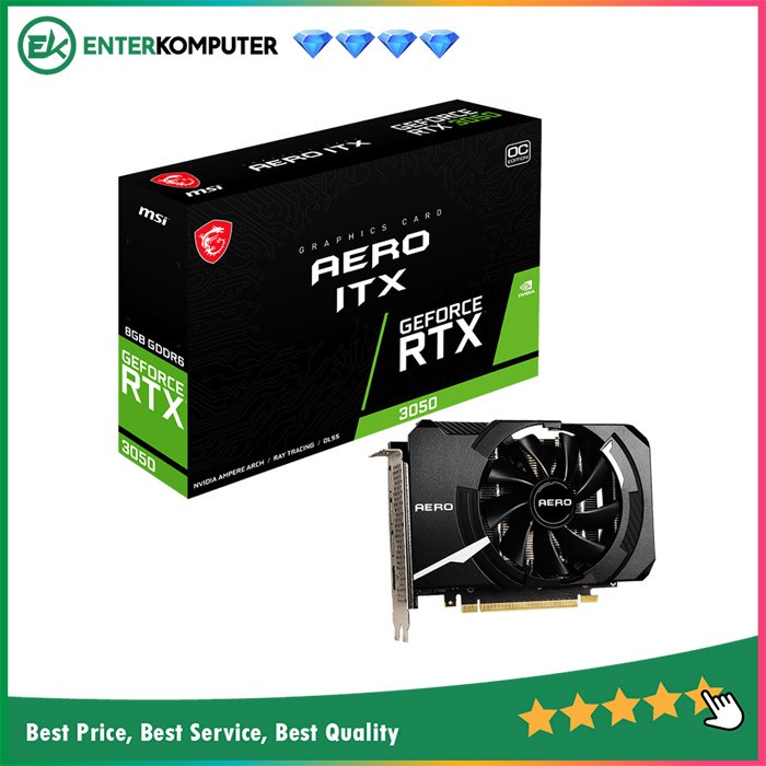 MSI GeForce RTX 3050 8GB GDDR6 - AERO ITX OC