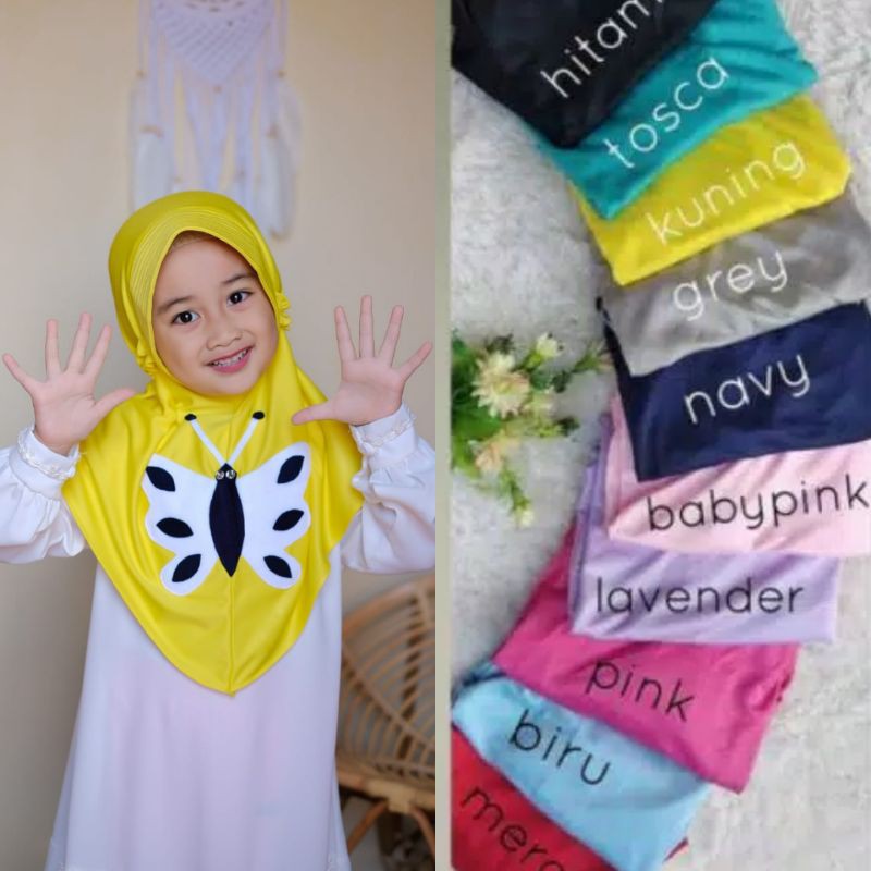 Kerudung anak DEVIA usia 3-6 th allsize