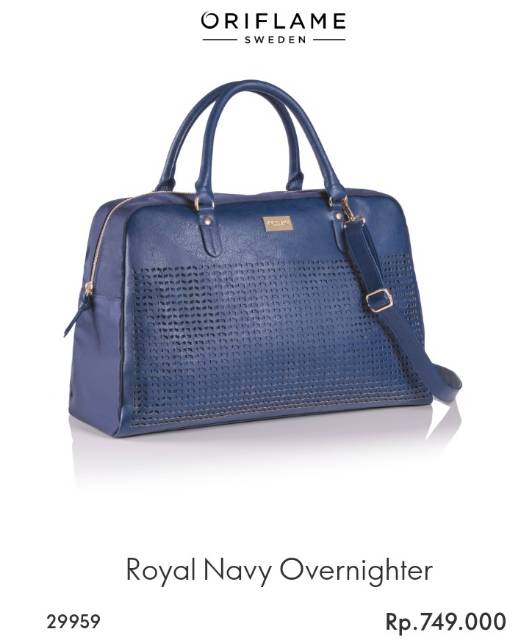 navy handbag oriflame