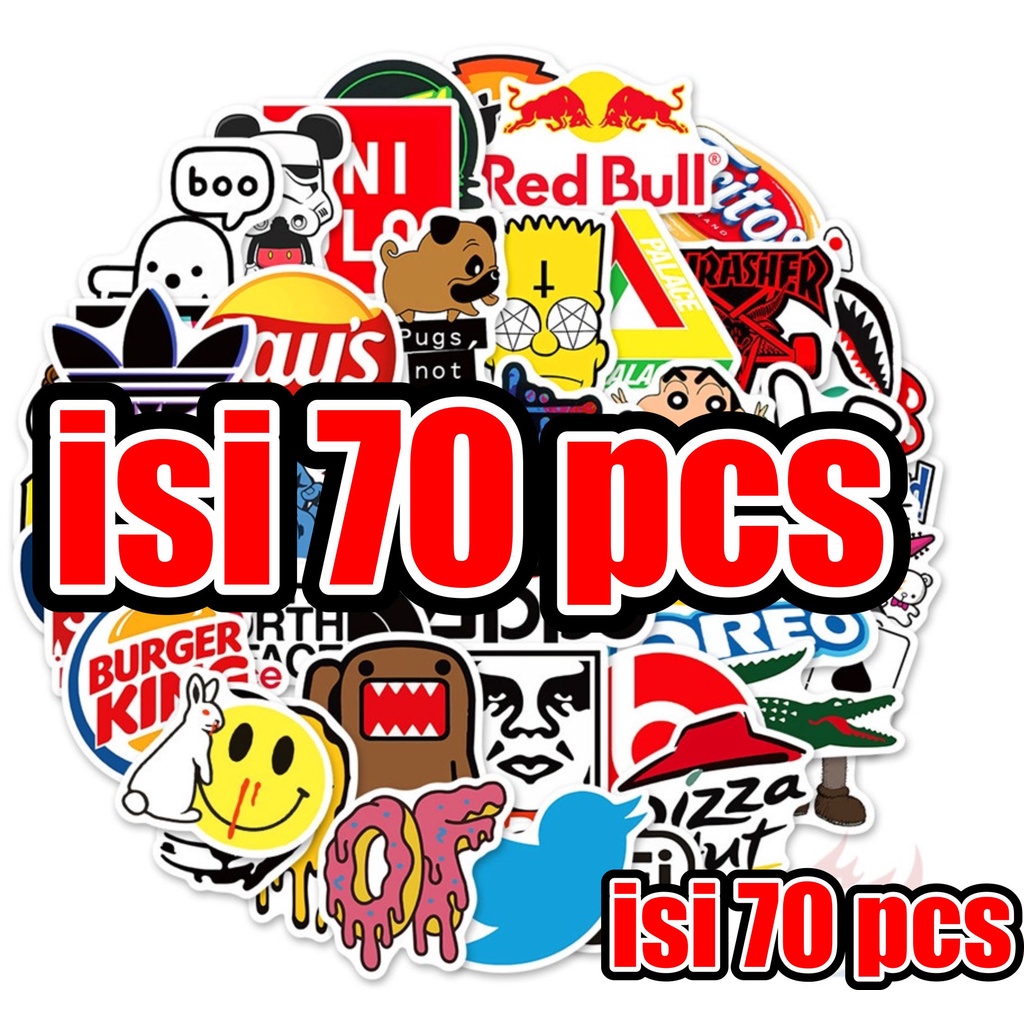 

70pcs stiker aestetik stiker pack random