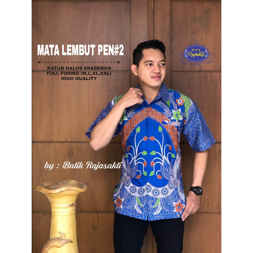 MATA LEMBUT KEMEJA BATIK SOLO PRIA LENGAN PENDEK LAPIS FURING ATASAN BATIK PREMIUM MODERN KATUN HALUS  BAHUWIRYA  BANAMITRA BANAMITRA PUTIH BANGSAWAN BAYU PUTRA BERLIAN BIRU BHARATAYUDA BIMASENA BIRENDRA BIRU INDAH BRAHMAKERTA BRAHMAKERTA MERAH BUDIDRAWA