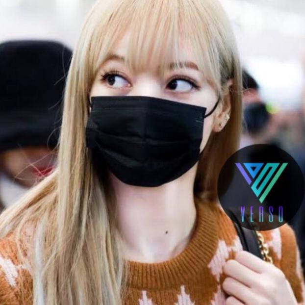 Masker Mulut Isi 10Pcs Korea Kpop Idol Masker Hitam Polos Disposable Mask Termurah