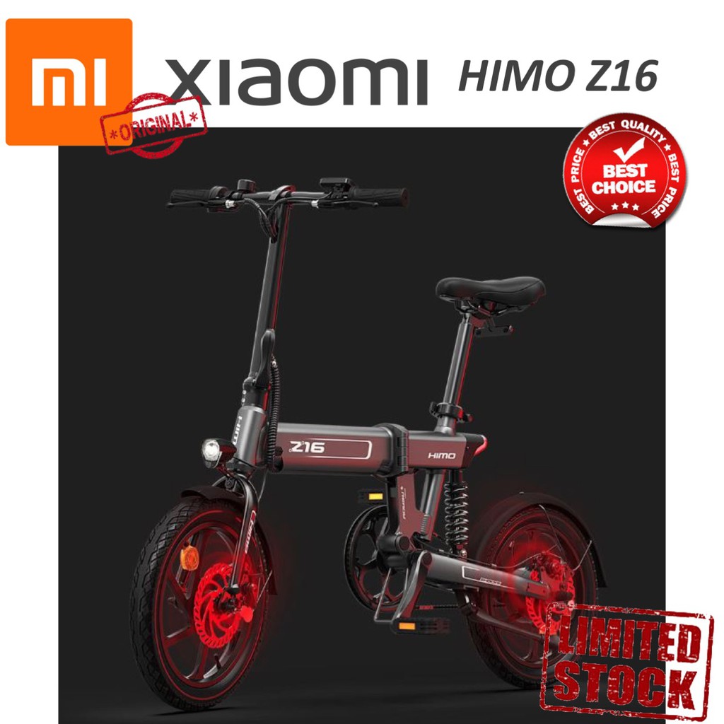 FREE Ongkir Xiaomi HIMO Z16 Sepeda Lipat Elektrik Smart Bicycle 36V250W 80KM