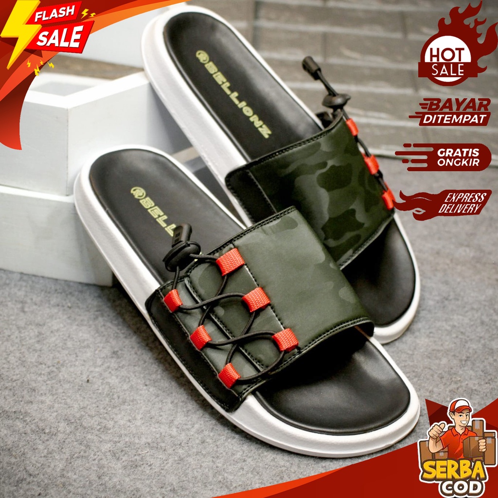 EXTREME_CORPS - Sandal Slippers Unisex Pria Dan Wanita Original - Sendal Viral - Sendal Slide Pria C