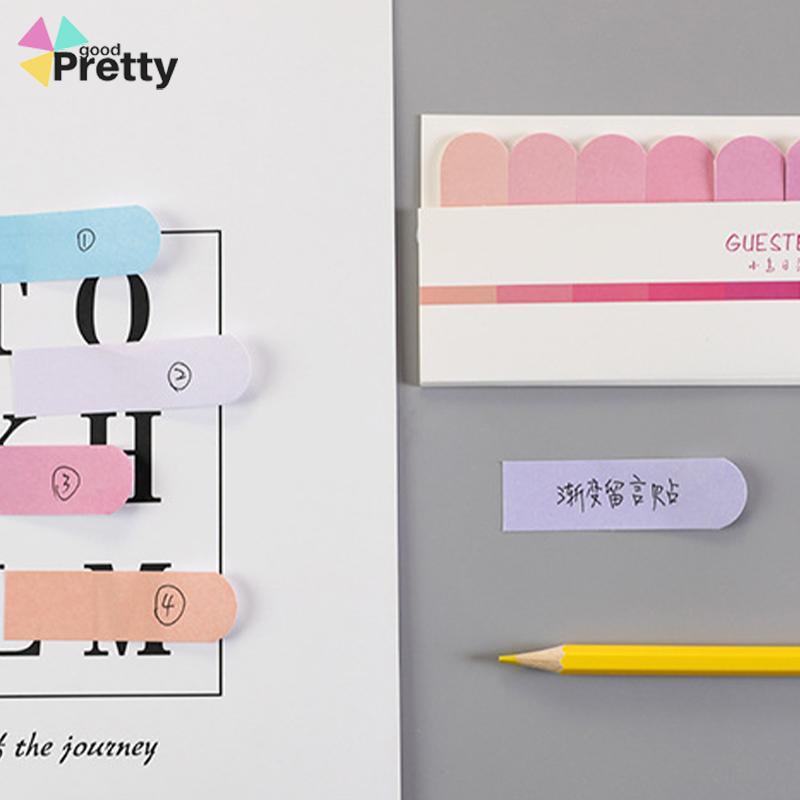 Stiker Post-it Lucu Kreatif Enam Warna post-it Notes Siswa Belajar Gradien Catatan Stiker Indeks - PD