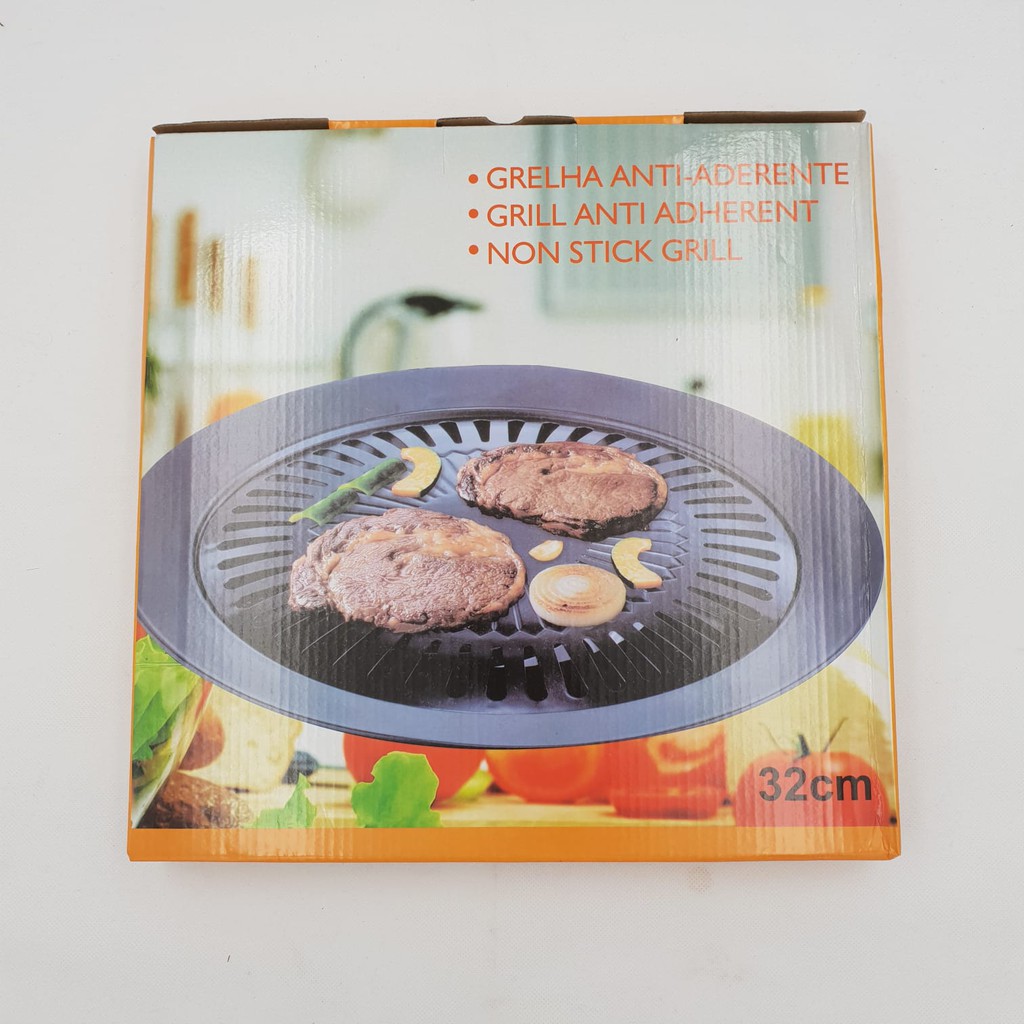 Barbeque Grill Pan / Alat panggangan Portable Korean BARBEQUE 32 CM / Smokeless BARBEQUE GRILL/ Gril