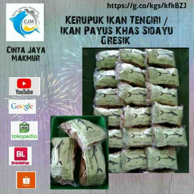 Jual Kerupuk Ikan Khas Sidayu Gresik Netto 500 Gram Krupuk Ikan Laut