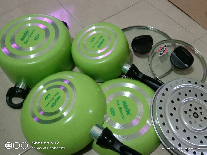 Panci Maxim Tebal New Halania 7 In 1 Original Teflon Cookware