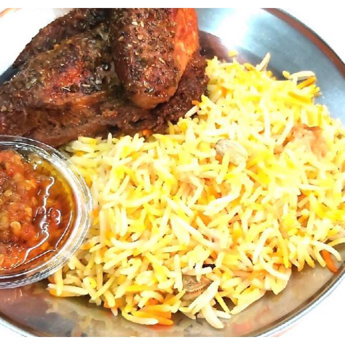 

Nasi Mandi ayam / kambing / untuk 2-3 Porsi / Frozen Food / Makanan Beku