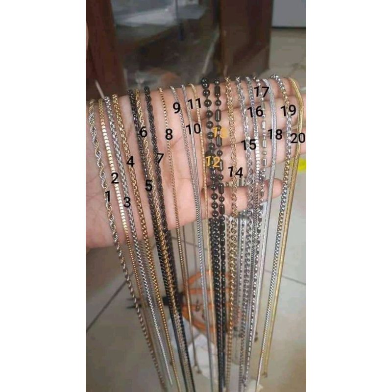 Kalung MCI titanium 60cm dan 75cm