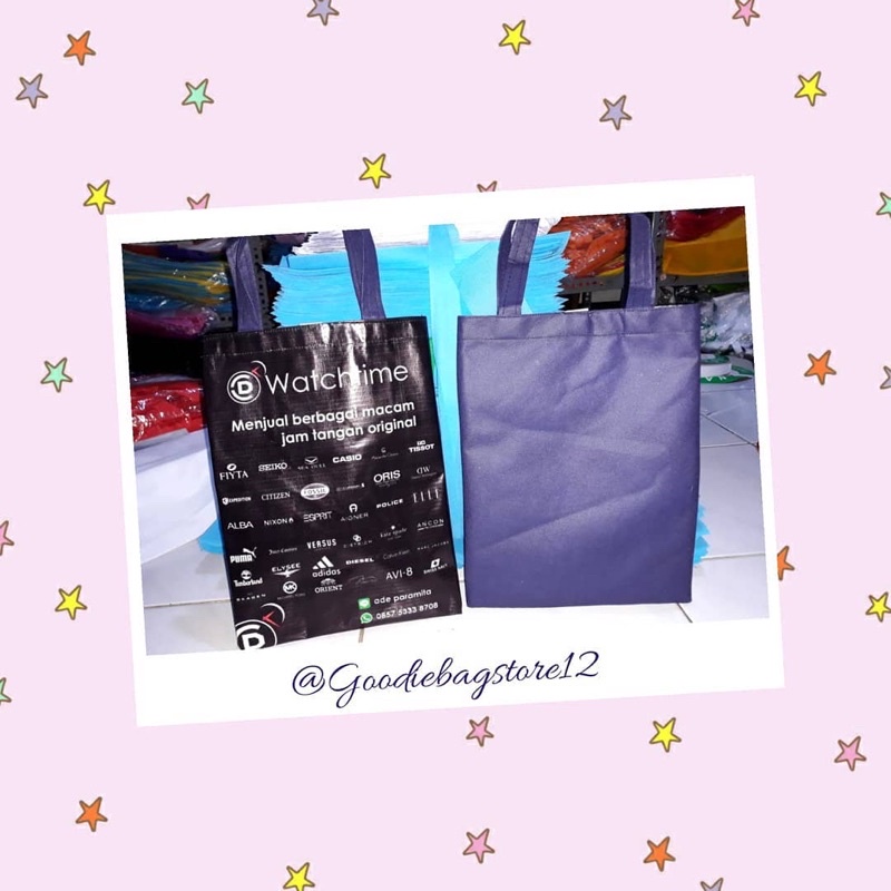 

PROMO tas promosi hp konter pulsa bisnis roti catering laundry tas souvernir promosi