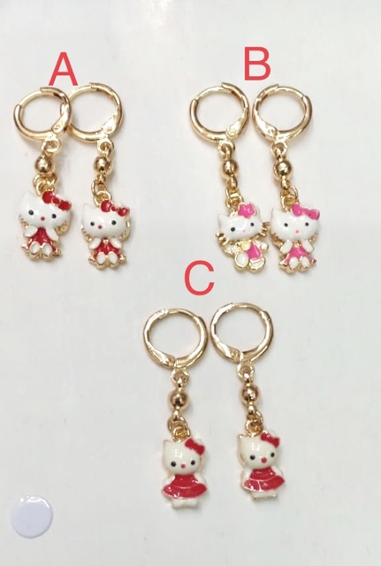 Anting anak  lapis emas xuping yaxiya  anting kitty