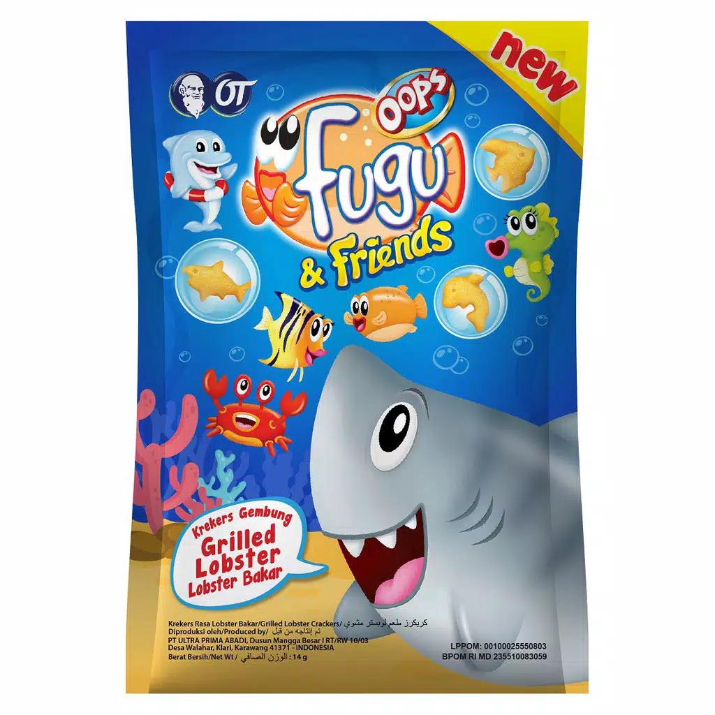OOPS Fugu Puff Crackers Grilled Lobster 14gr