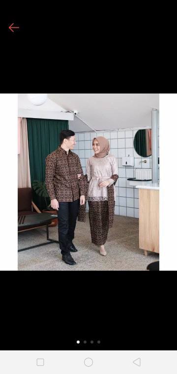 New Arrival | Casandra Batik - Batik Couple Anjella Hauw Tulle Slendang Halus Aplikasi Brokat