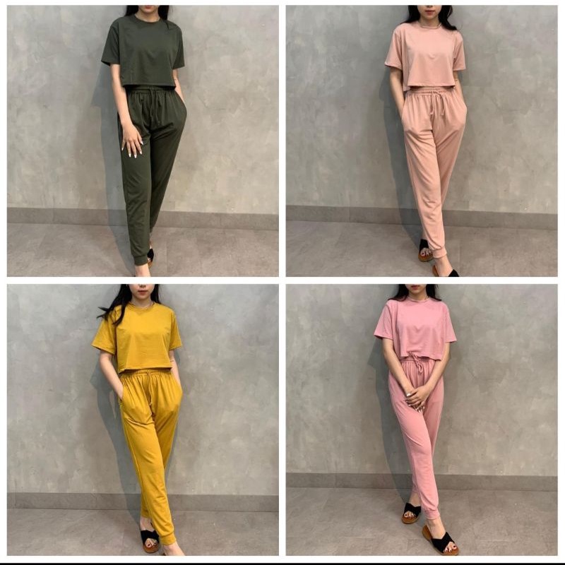 NEW SET POLOS PREMIUM / SETELAN WANITA MURAH / SETELAN MURAH