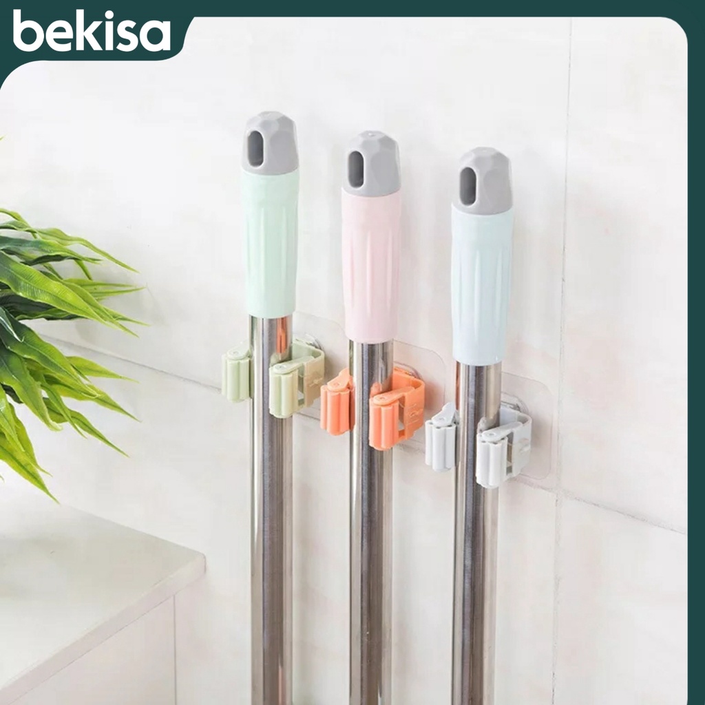 E5 Gantungan pel sapu Tempel Kaca Dinding Keramik cantolan holder pel sapu